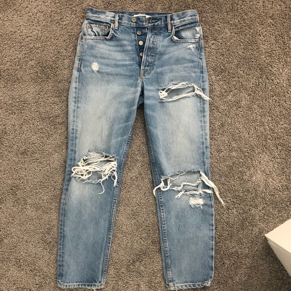 GRLFRND Distressed Mom Jeans (Helena) Size 26 - Picture 2 of 6